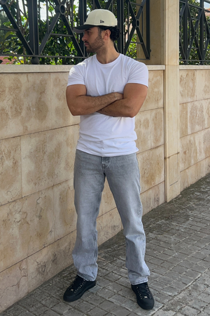 Χαλαρά τζιν προσαρμογής - γκρι denim