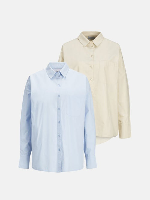 Relaxed Shirt - Package Deal (2 pcs.) - TeeShoppen Group™ - Formal Shirts & Blouses - TeeShoppen