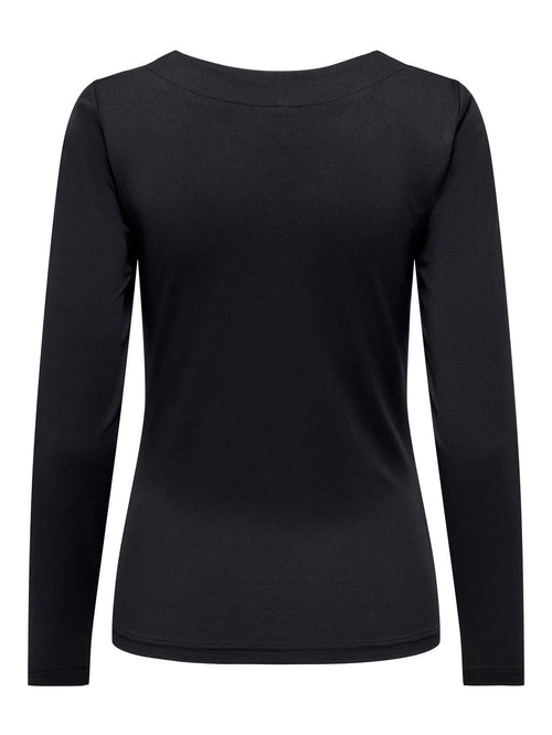 Sofie Long Sleeve Blouse - Black - TeeShoppen Group™ - Formal Shirts & Blouses - ONLY