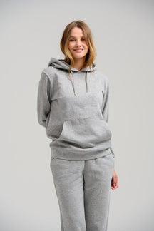 Basic Hoodie Sweat - Ανοιχτό γκρι Melange