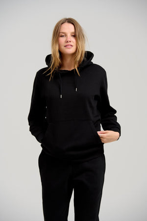 Basic Hoodie Sweat - Sort - TeeShoppen - Sort