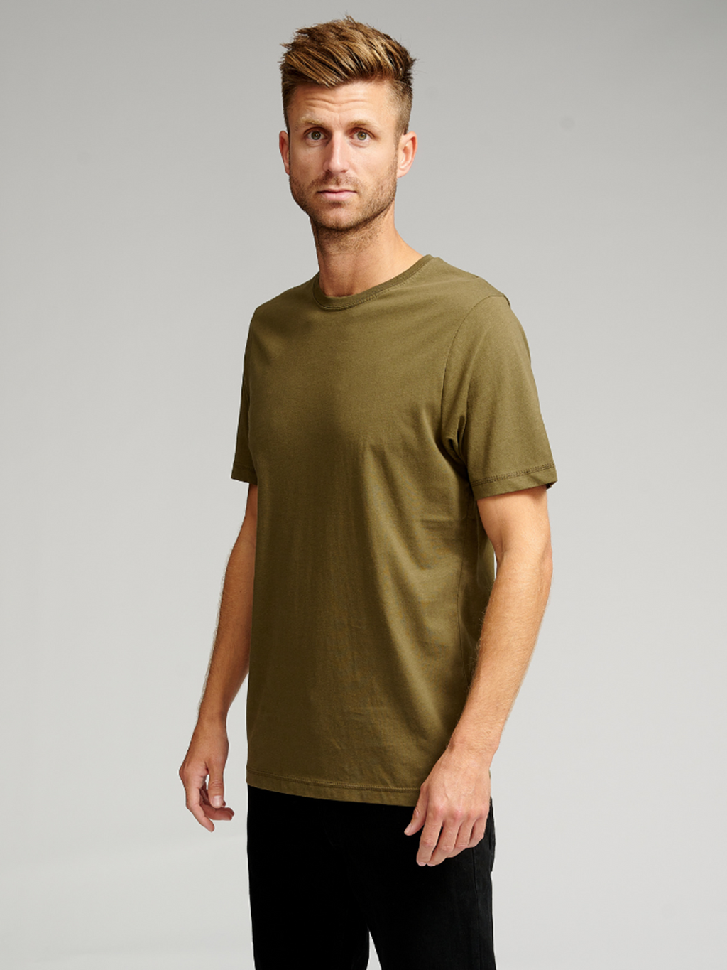 Οργανικός Basic T -shirt - Στρατός