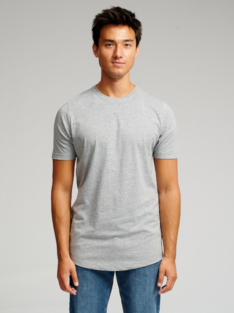 Long T -shirt - Grey Melange