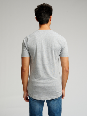 Long T -shirt - Grey Melange