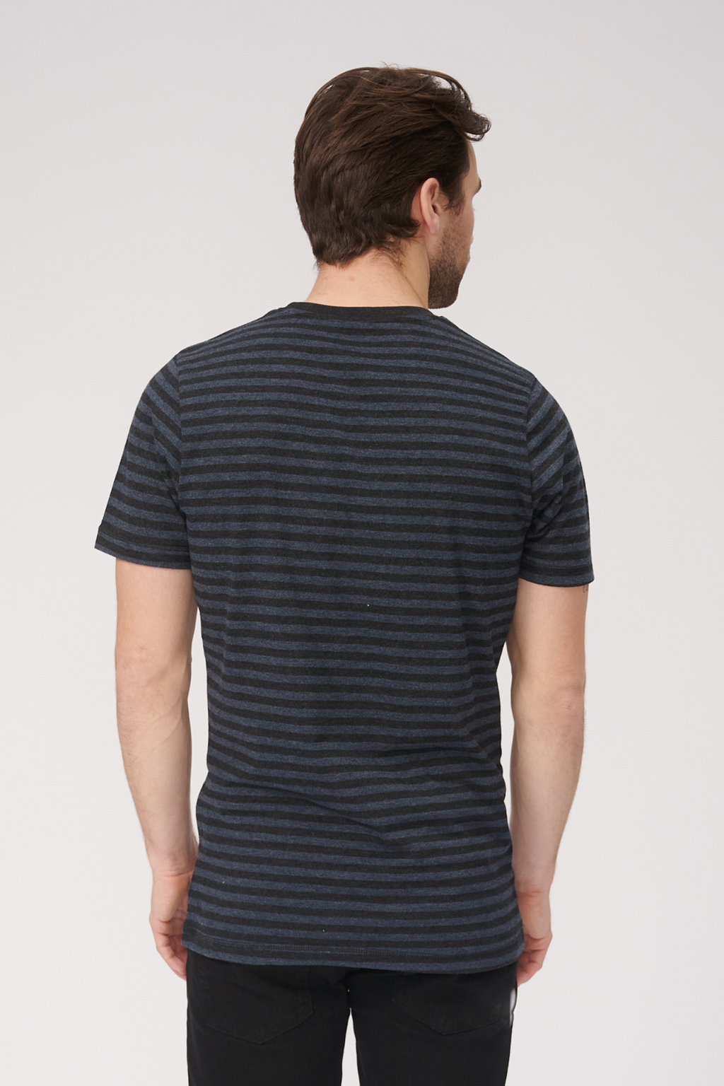 Nørregade Stripe - Mottled Blue -Black