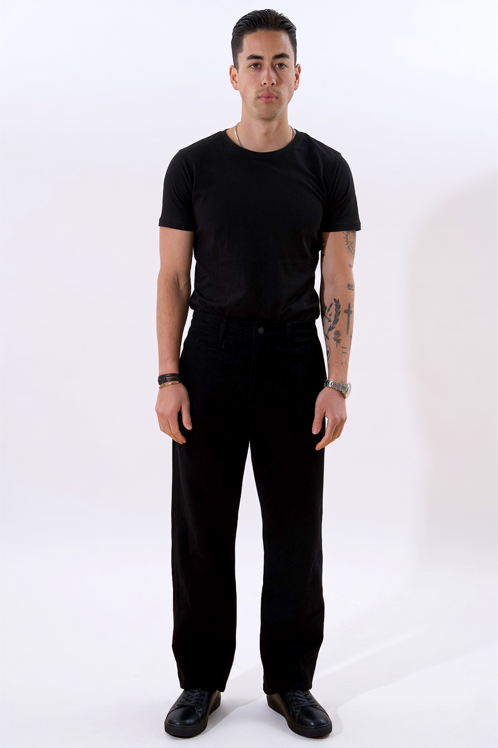 Straight Cotton Chino - Μαύρο