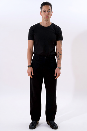 Straight Cotton Chino - Μαύρο