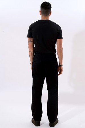 Straight Cotton Chino - Μαύρο
