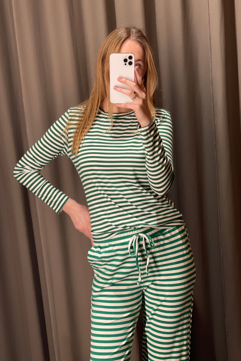 Stripped Pants - Green