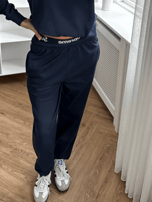 Original Sweatpants - Navy - TeeShoppen - Blå