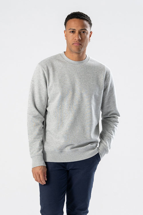 Sweatshirt Crewneck - Ash Grey - TeeShoppen Group™ - Shirt - TeeShoppen