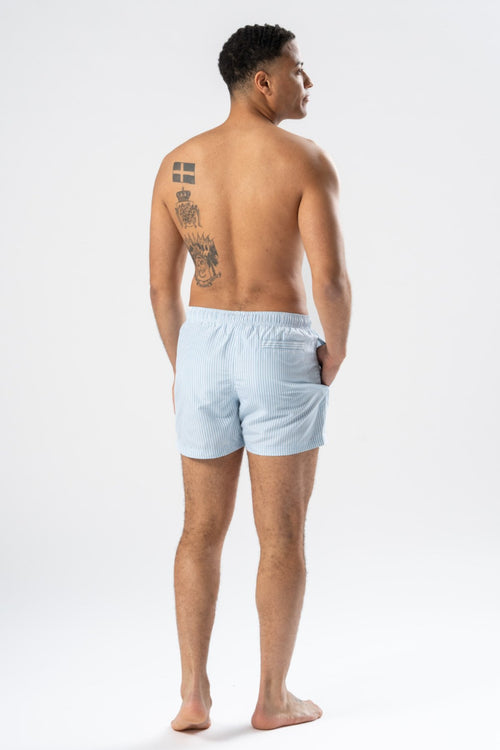 Swimshorts - Light Blue/White - TeeShoppen Group™