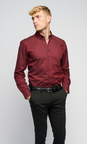 The Original Performance Oxford Shirt ™ - - Bordeaux