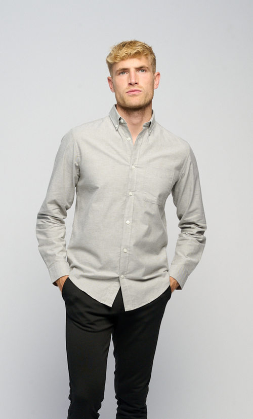 The Original Performance Oxford Shirt ™ - - Gray Melange