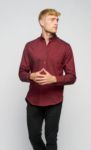 The Original Performance Oxford Shirt ™ - - Bordeaux