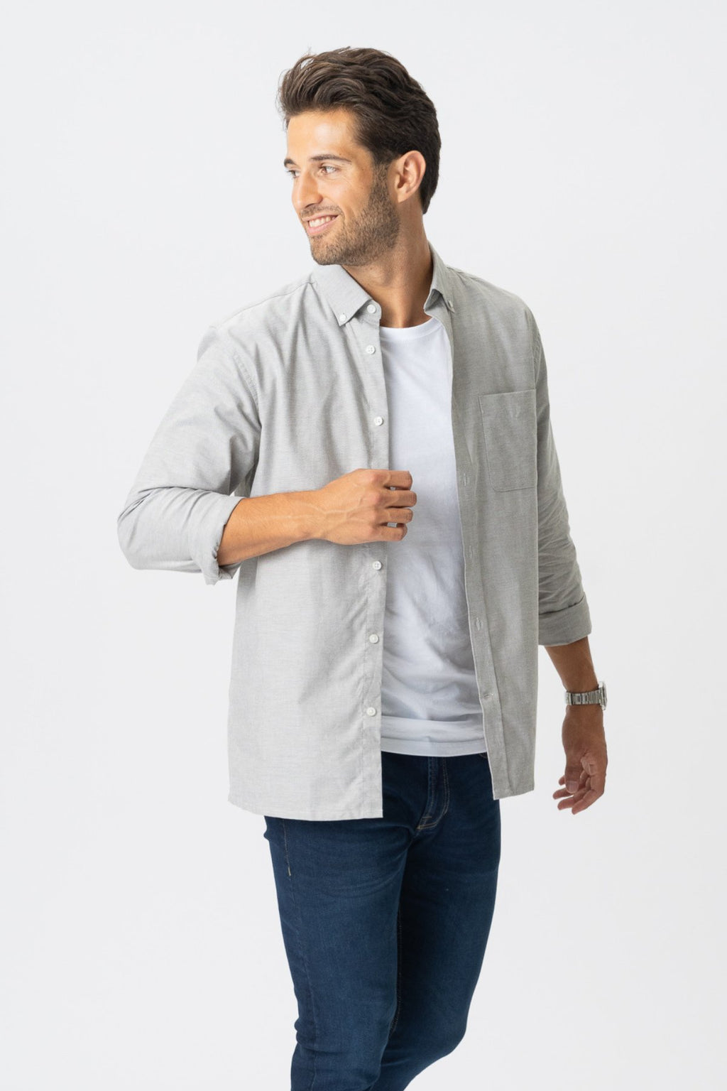 The Original Performance Oxford Shirt ™ - - Gray Melange