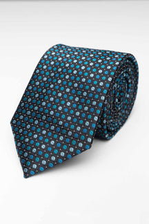 Tie - Black/Blue Dotted