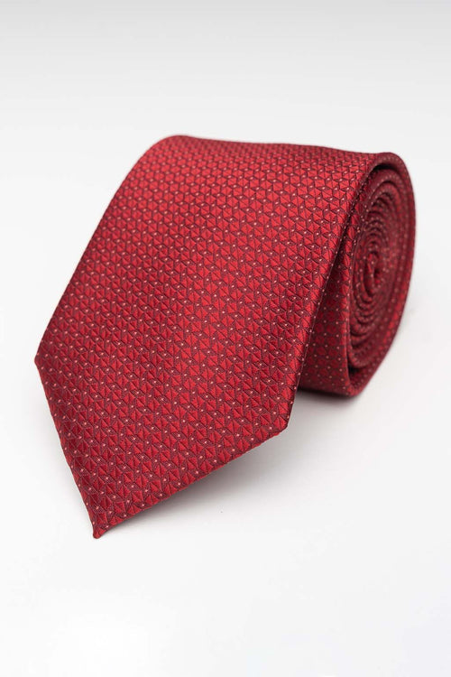 Tie - Red/Red Dotted - TeeShoppen Group™ - Accessories - TeeShoppen