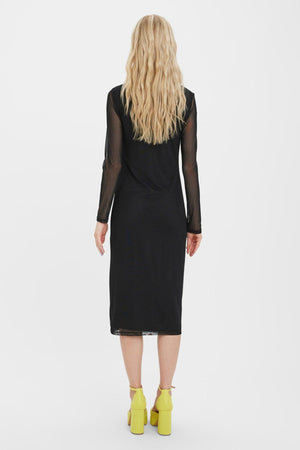 Bella Calf Dress - Black