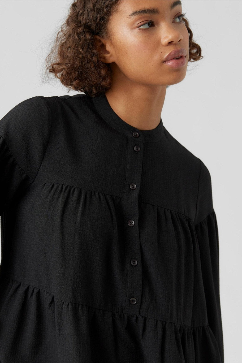 HYMS Long Sleeve Dress - Μαύρο