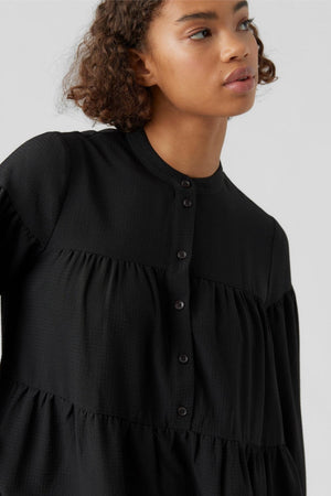 HYMS Long Sleeve Dress - Μαύρο