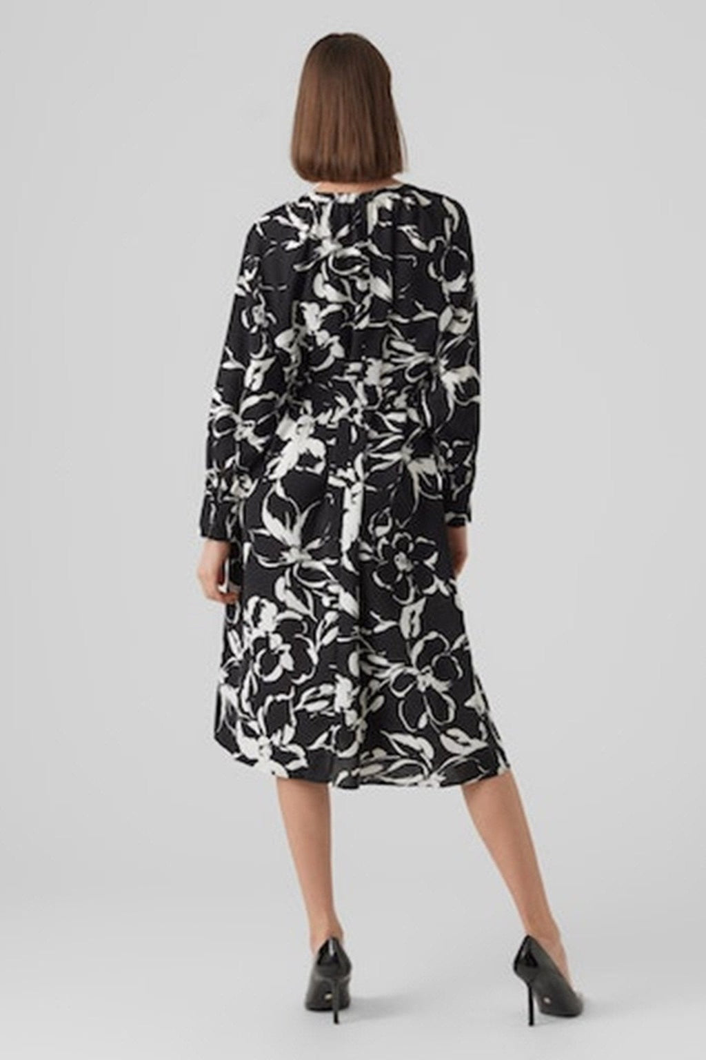 Polliana Maxi Kjole - Λουλούδι μαύρο