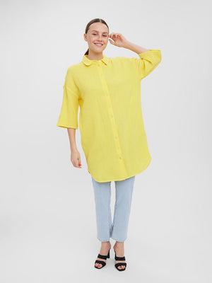 Natali 3/4 Overshirt - κίτρινο