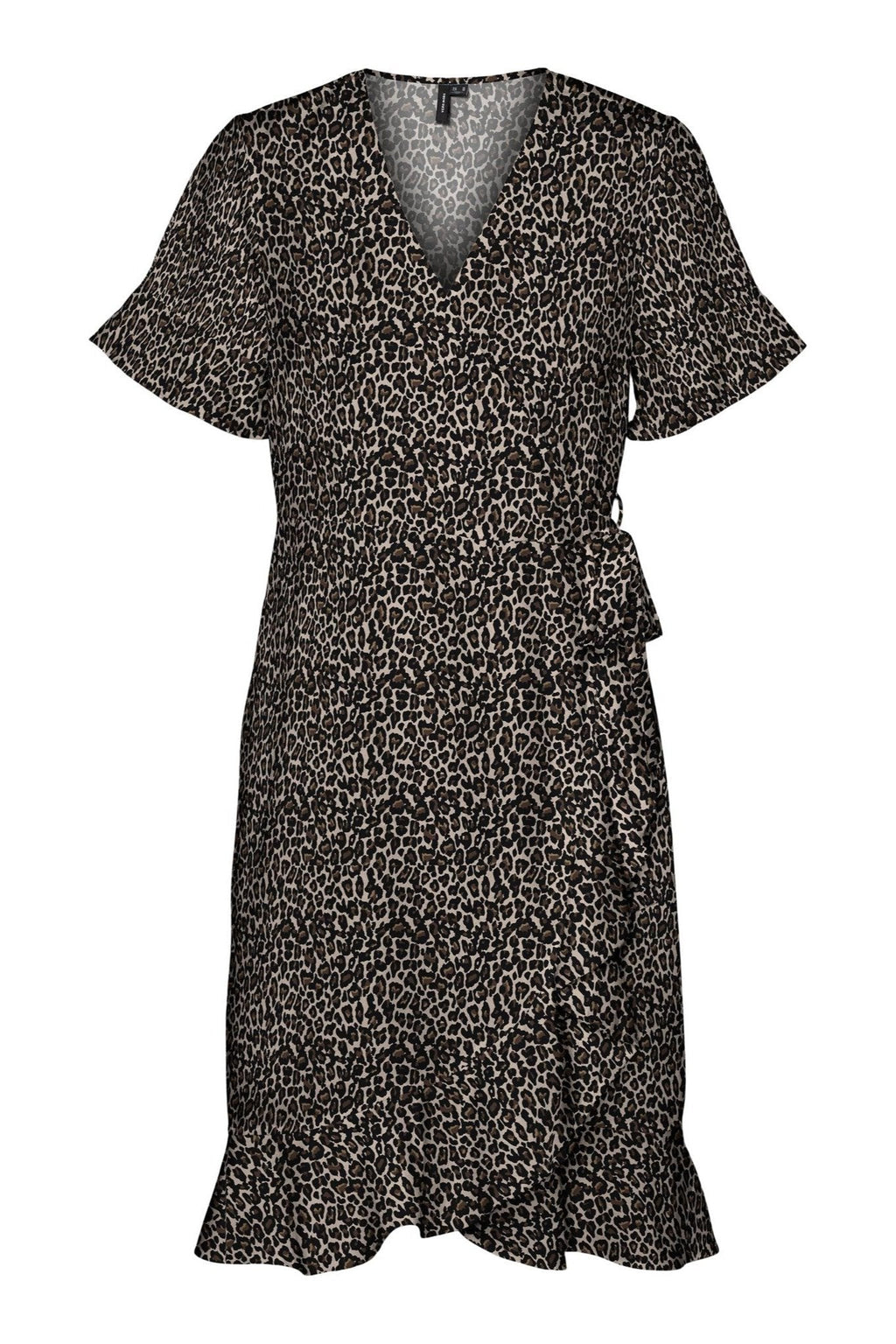 Henna Mini Wrap Dress - Oatmeal