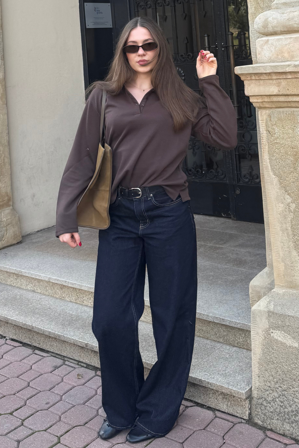 The Original Performance Ευρύ τζιν - σκούρο μπλε denim