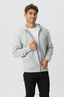 Hoodie με φερμουάρ - Ash Grey