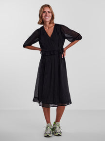 Agana Midi Dress - Μαύρο
