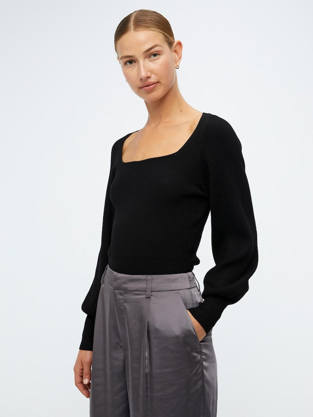 Agnes knit μπλούζα - μαύρη