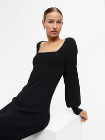 Agnes Knit Dress - Μαύρο