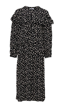 Amelia dress - Black flowered