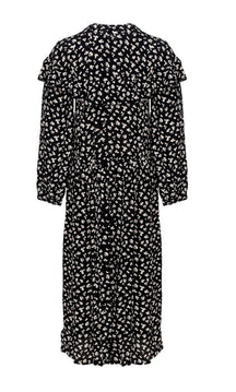 Amelia dress - Black flowered