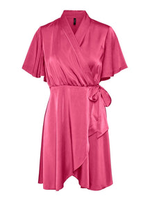 Φόρεμα Amelia Wrap - Hot Pink