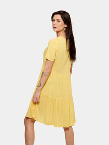 Η Άννα διακεκομμένη φόρεμα - κίτρινο