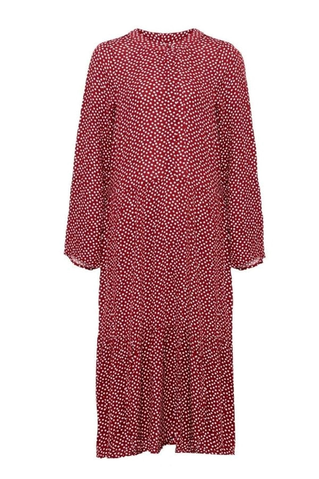 Anna long-sleeved dress - Sundried Tomato