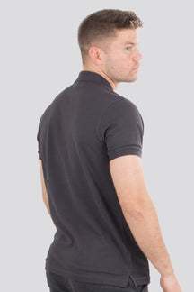 Basic Πόλο πουκάμισο - σκούρο γκρι