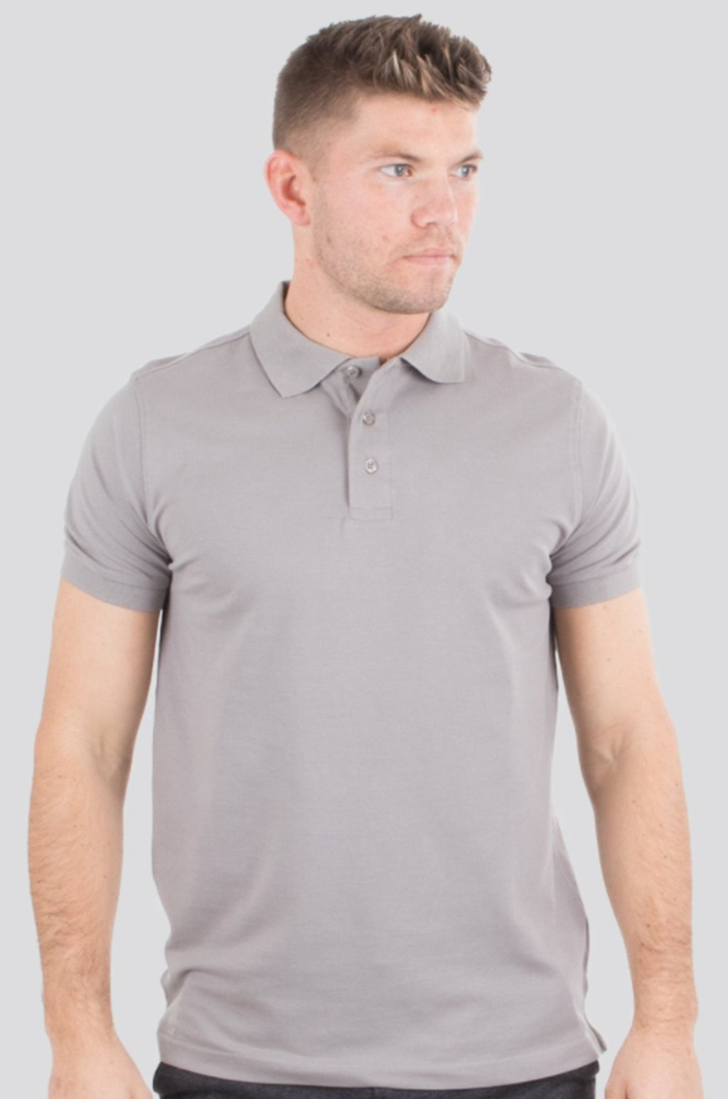 Basic Πόλο πουκάμισο - Γκρι