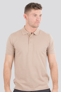 Basic Πόλο πουκάμισο - Άμμος