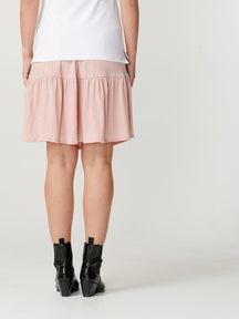 Basic soft mini skirt - Misty rose