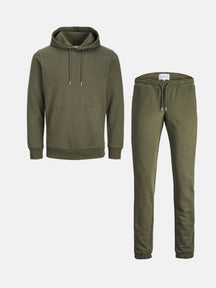Basic Snowsuit με hoodie (σκούρο πράσινο) - Πακέτο συμφωνία