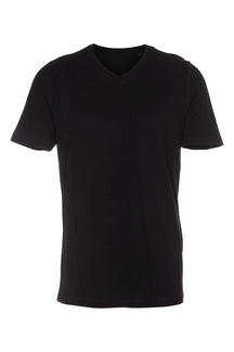 Basic Vneck T -shirt - μαύρο