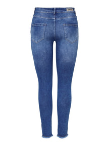 Blush Midsk Jeans - Μεσαίο μπλε