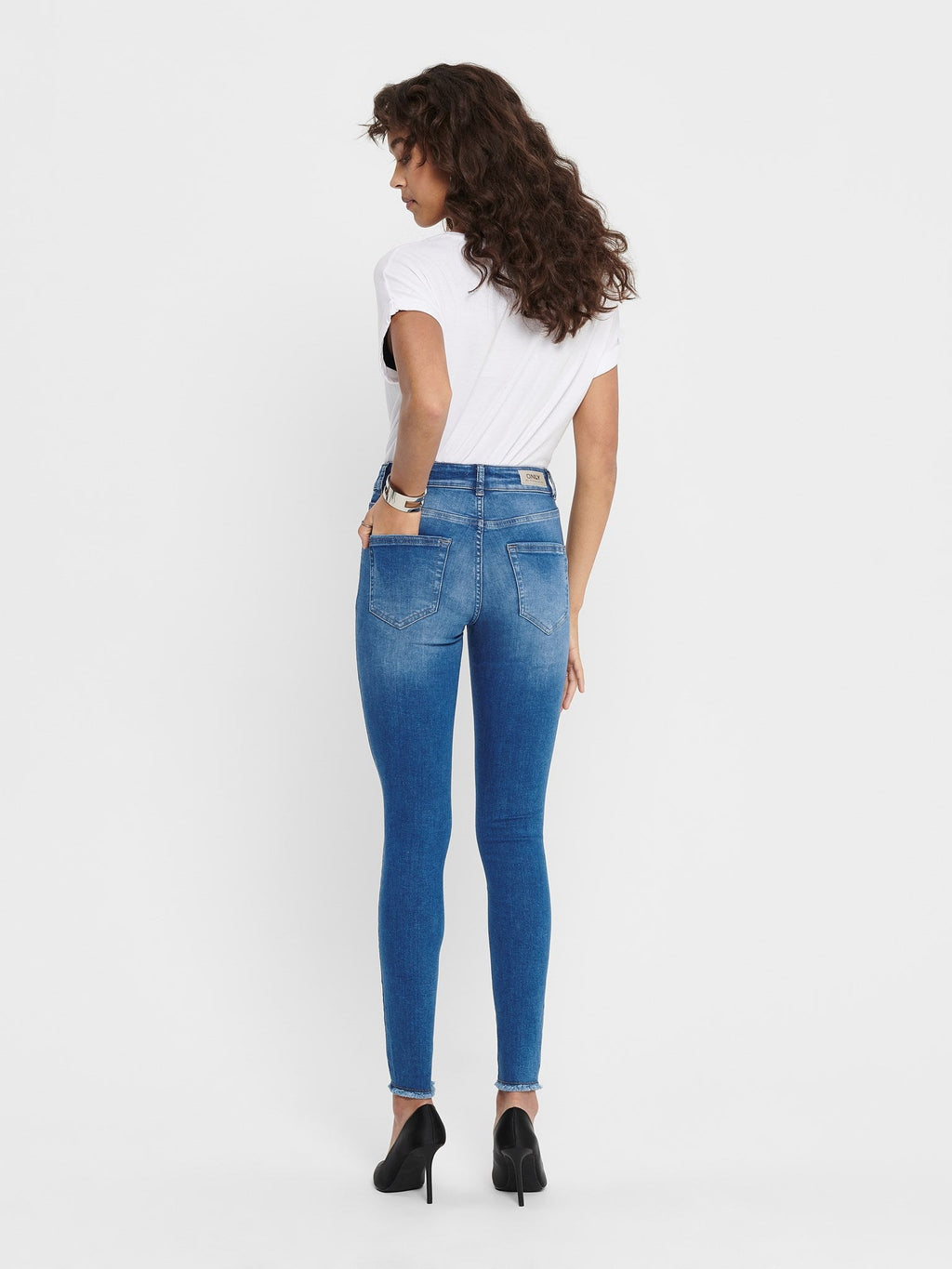 Blush Midsk Jeans - Medium Blue