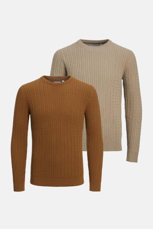 Cable Knit Crewneck - Package Deal (2 pcs.)
