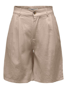 Caro High Maist Shorts - Oxford Tan