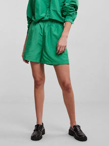 Chrilina High Maist Shorts - Απλό πράσινο