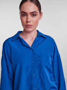 Chrilina υπερμεγέθη πουκάμισο - Mazarine Blue